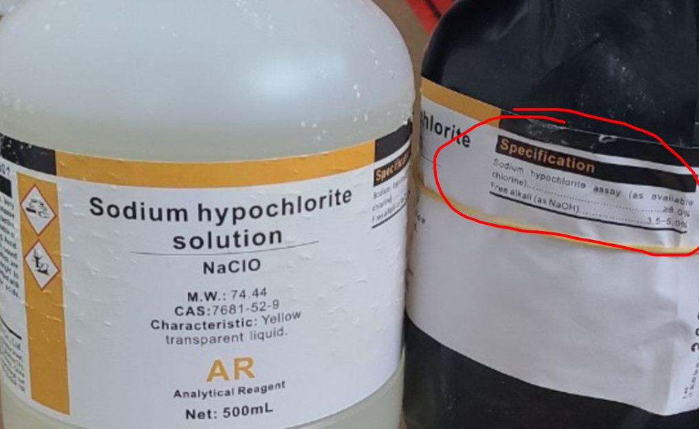 Sodium hypochlorite NaOCl