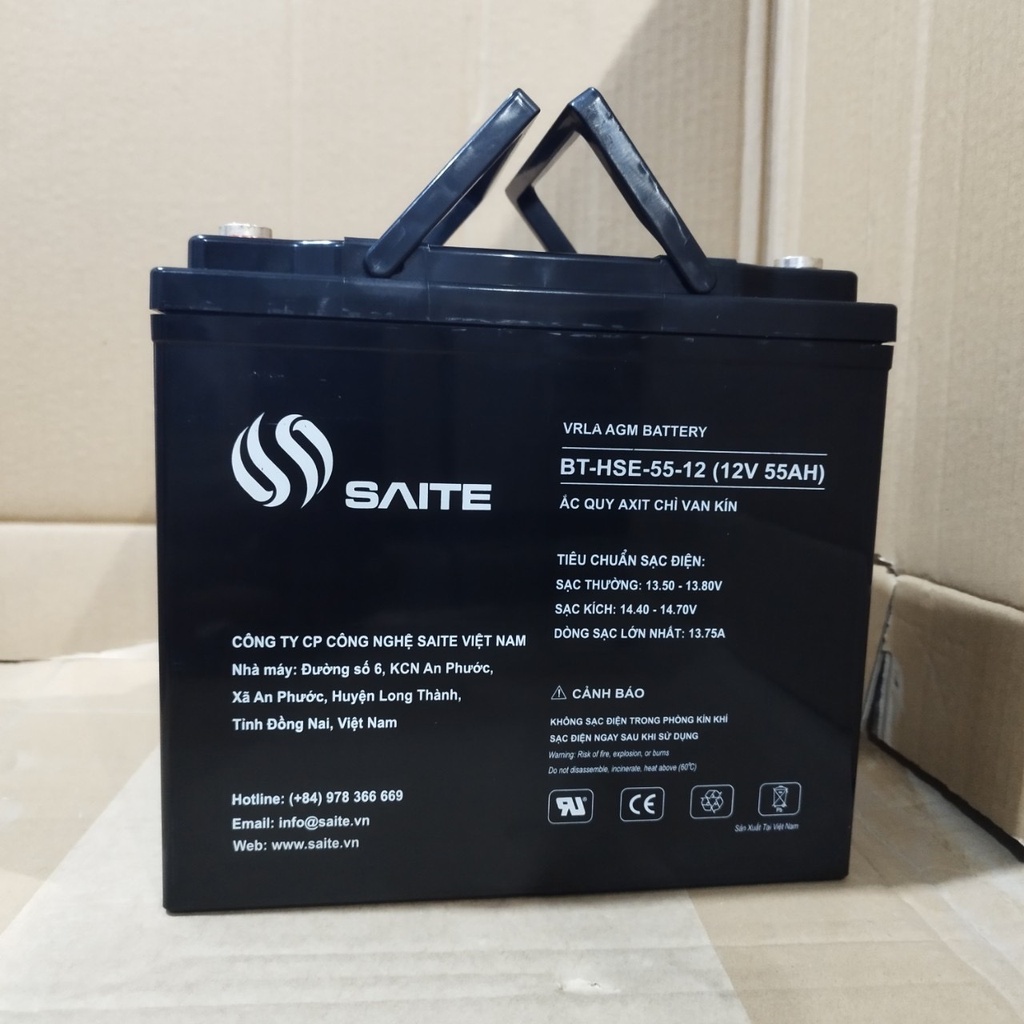 Ắc quy BT-HSE-55-12 [12V55Ah] Saite