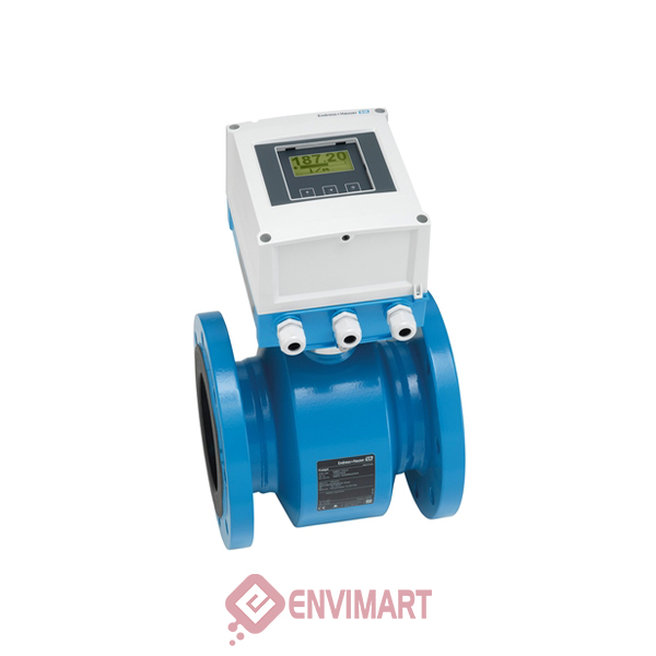 Đồng hồ đo lưu lượng kiểu điện từ dùng pin DN100 Promag W 800 / E+H