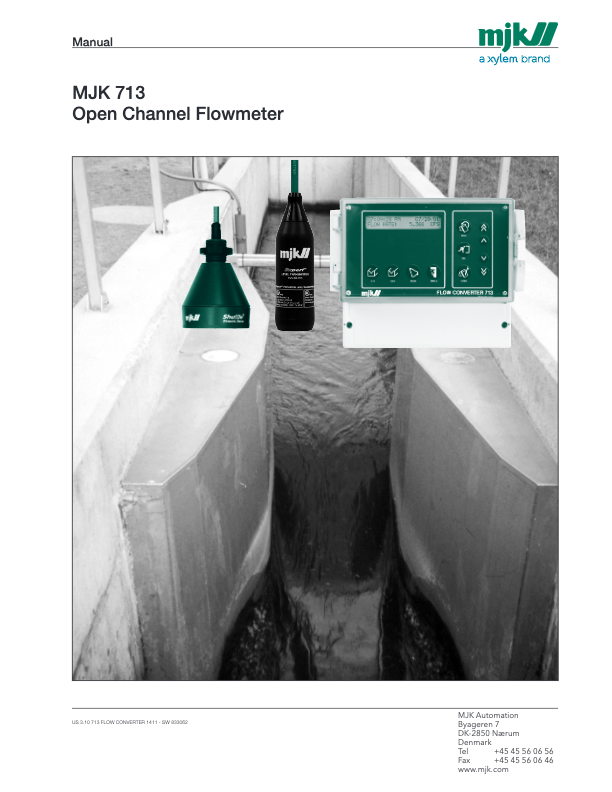 MJK 713 Open Channel Flowmeter_Manual