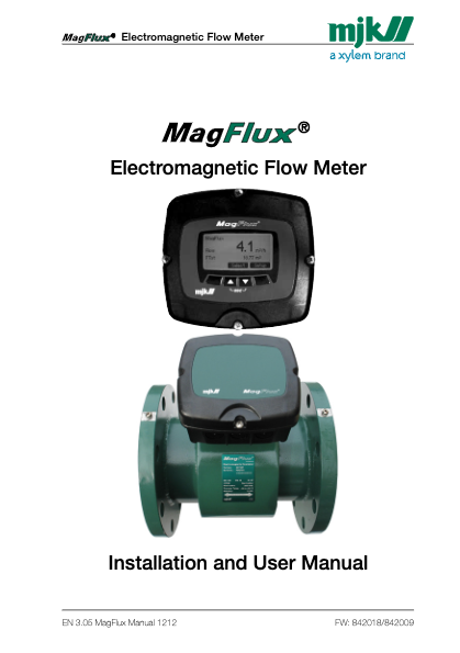 Magflux Converter Flowmeter_MJK_Manual