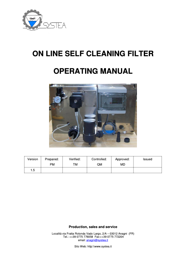 Systea Micromac On Line Filter vs. 1.5