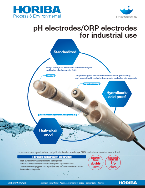 HORIBA_pH_6151_more pH electrodes for industrial use